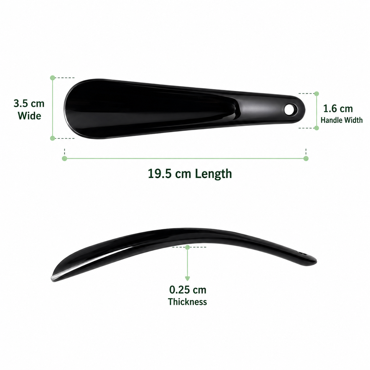 Compact Easy-Slip Shoehorn