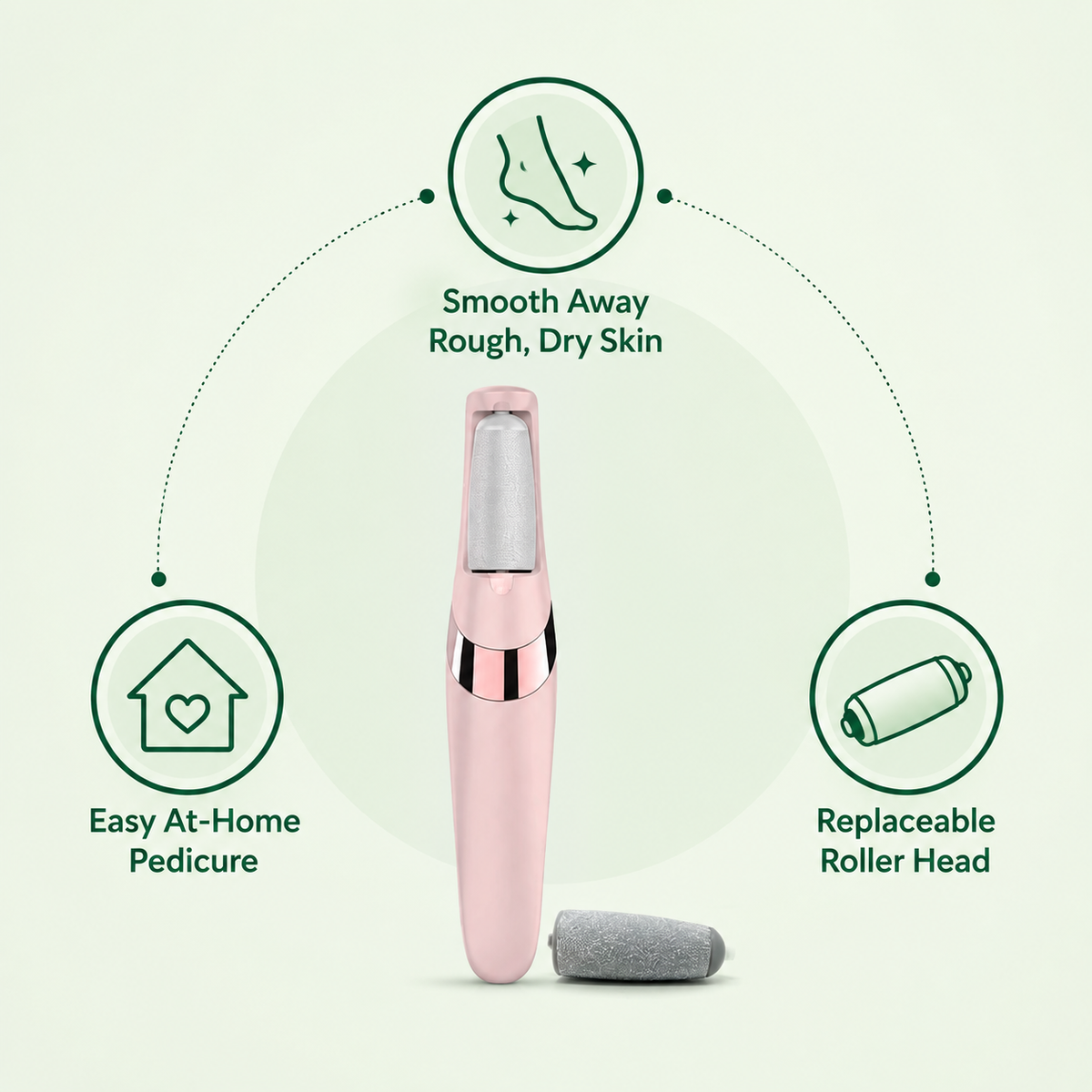 Rechargeable Electric Foot File – At-Home Pedicure Tool